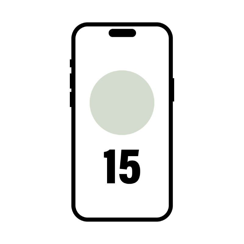 Smartphone Apple iPhone 15 512Gb/ 6.1"/ 5G/ Verde