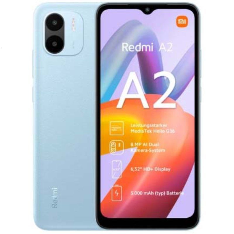 Smartphone Xiaomi Redmi A2 2GB/ 32GB/ 6,52"/ Azul Claro