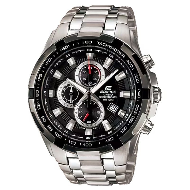 Reloj Analógico Casio Edifice Classic EF-539D-1AVEF/ 53mm/ Plata y Negro
