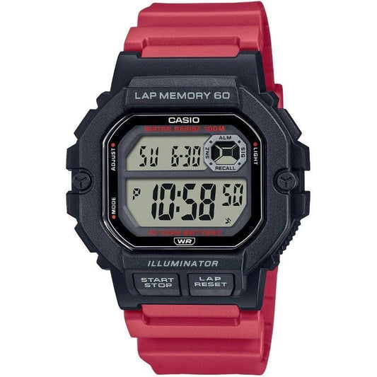 Reloj Digital Casio Collection Men WS-1400H-4AVEF/ 47mm/ Rojo