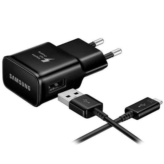 Cargador de Pared Samsung EP-TA20EBE/ 1xUSB + Cable USB Tipo-C/ 15W