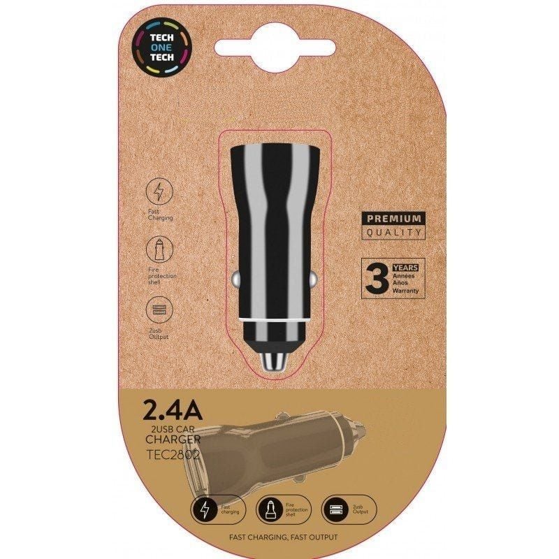 Carregador de carro Tech One Tech TEC2802/ 2xUSB/ 2.4A